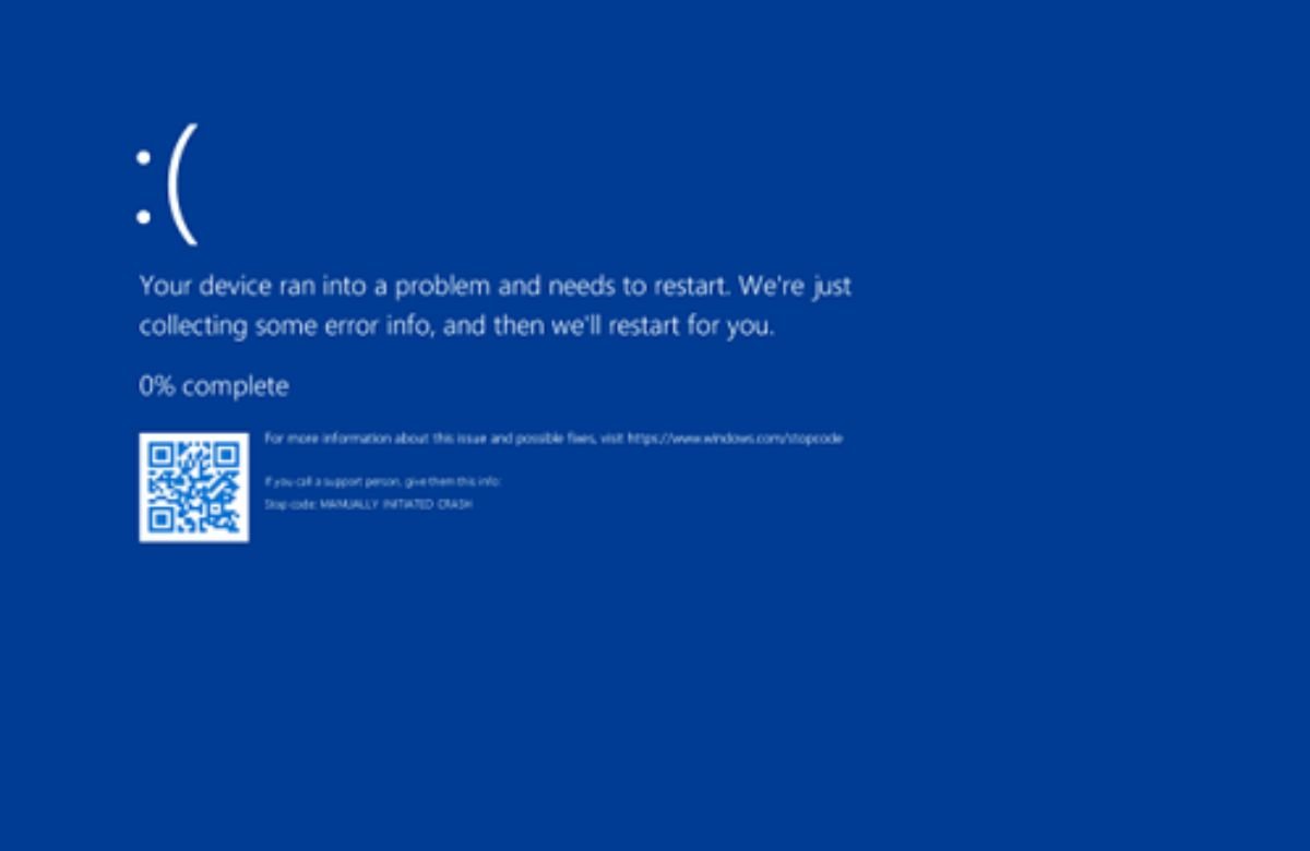 ¿Qué es el error de la pantalla azul de Windows?